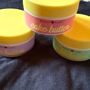 Sugar Rush Cake Butter Body Moisturizer - Yellow, Pink, Green
